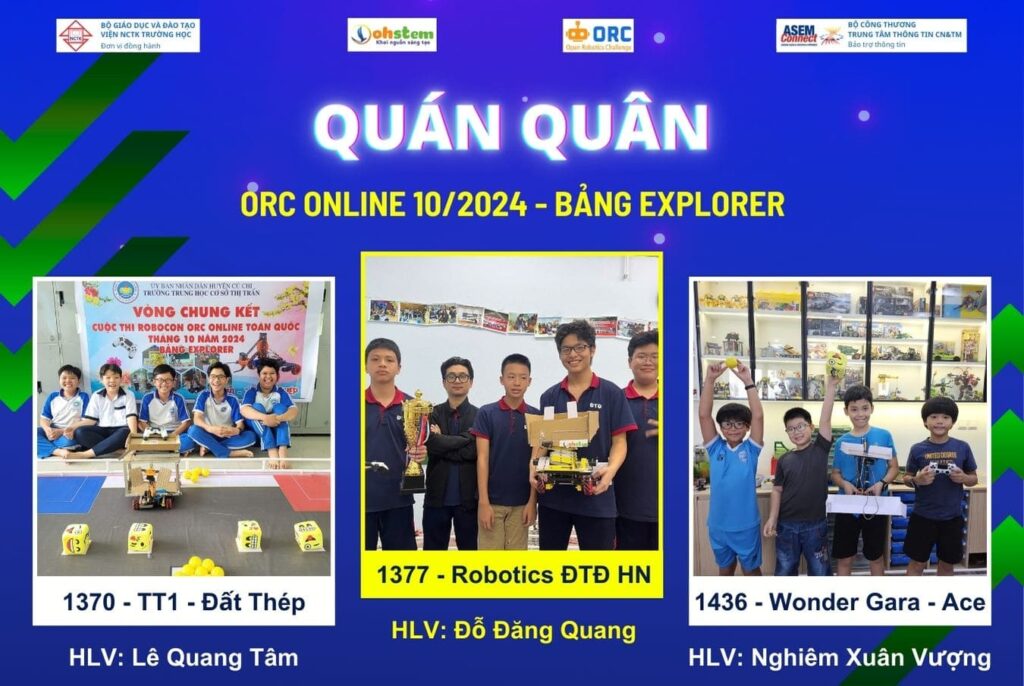 Quán quân bảng Explorer - giải đấu ORC Online 10/2024